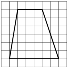 Фигуры на решетке. Трапеция на клетчатой бумаге. Фигуры на квадратной решетке трапеция. Трапеции на бумаге в клетку. Рисунок трапеции на клетках.